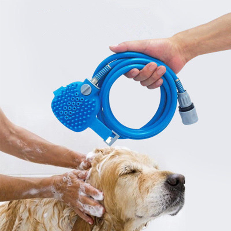 Pet Shower Sprayer & Massager - Dog Cat Bathing Tool with Brush