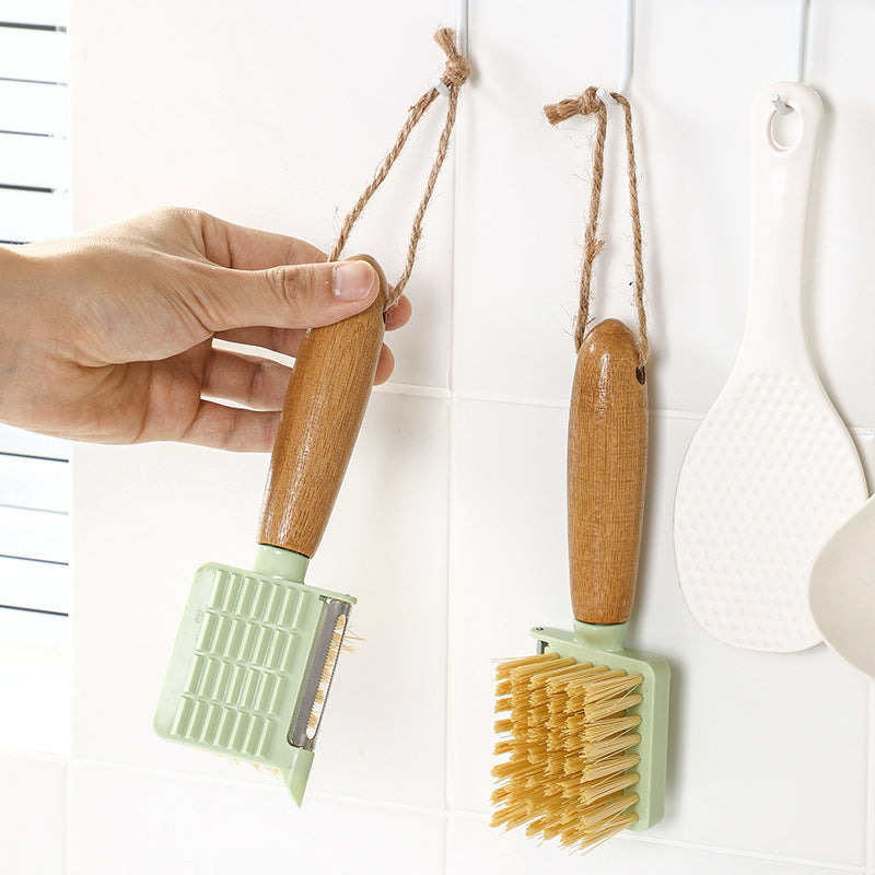 Eco-Friendly Bamboo Fruit & Vegetable Peeling Brush