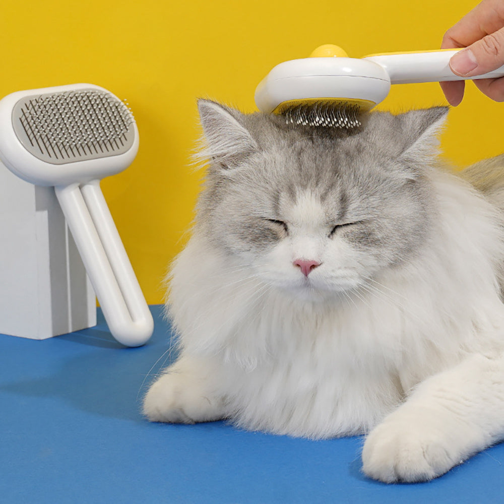 Professional Pet Grooming Brush - Stainless Steel for All Coat Types