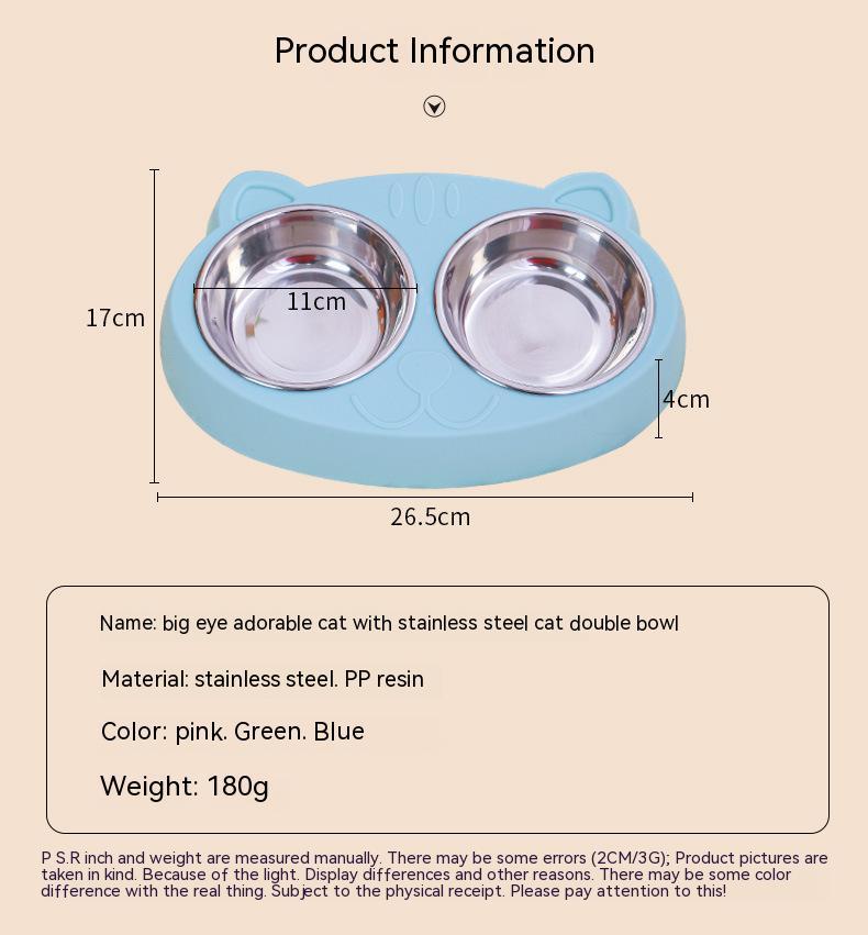 Premium Dog Bowls Set - Stainless Steel with Non-Slip Station