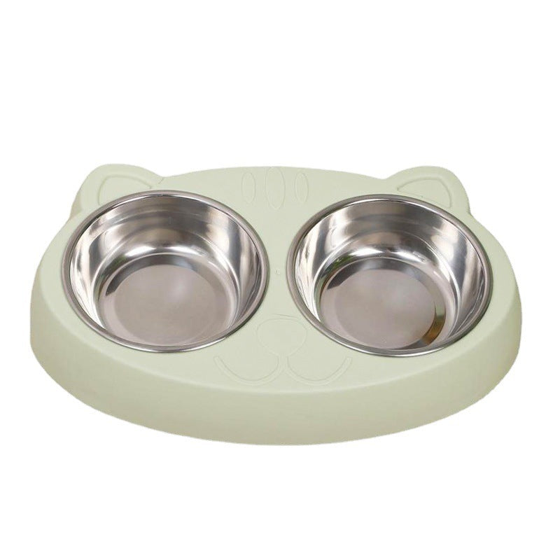Premium Dog Bowls Set - Stainless Steel with Non-Slip Station