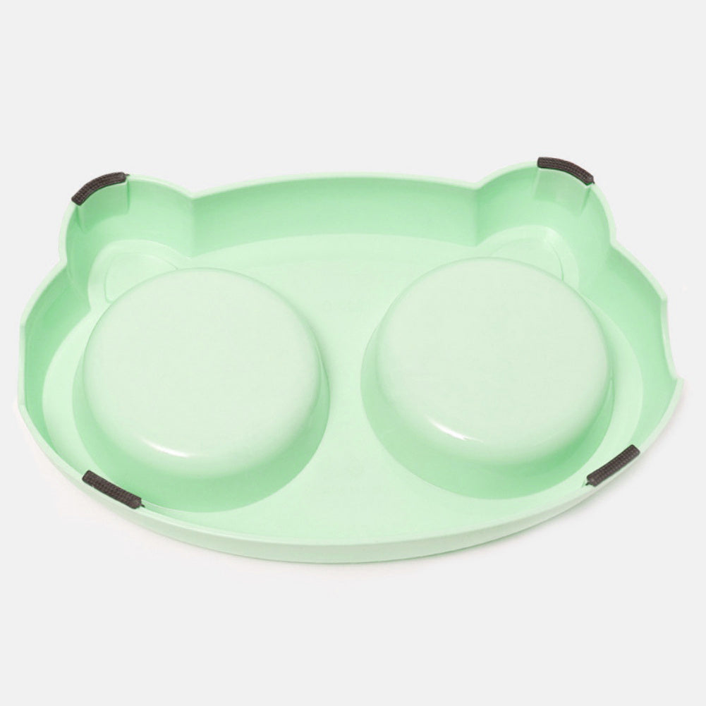 Premium Dog Bowls Set - Stainless Steel with Non-Slip Station