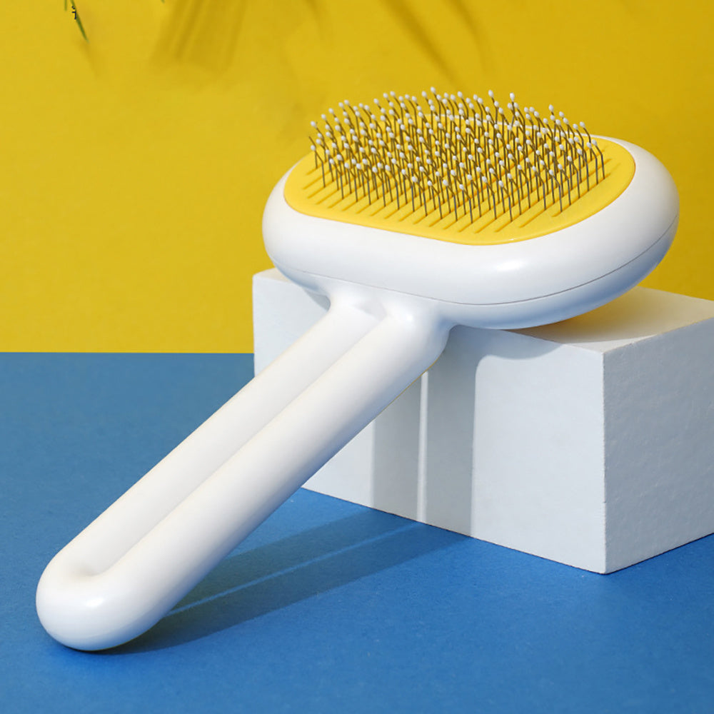Professional Pet Grooming Brush - Stainless Steel for All Coat Types