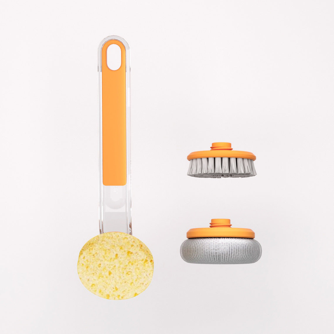 Long Handle Wok Cleaning Brush - Professional Kitchen Scrubber