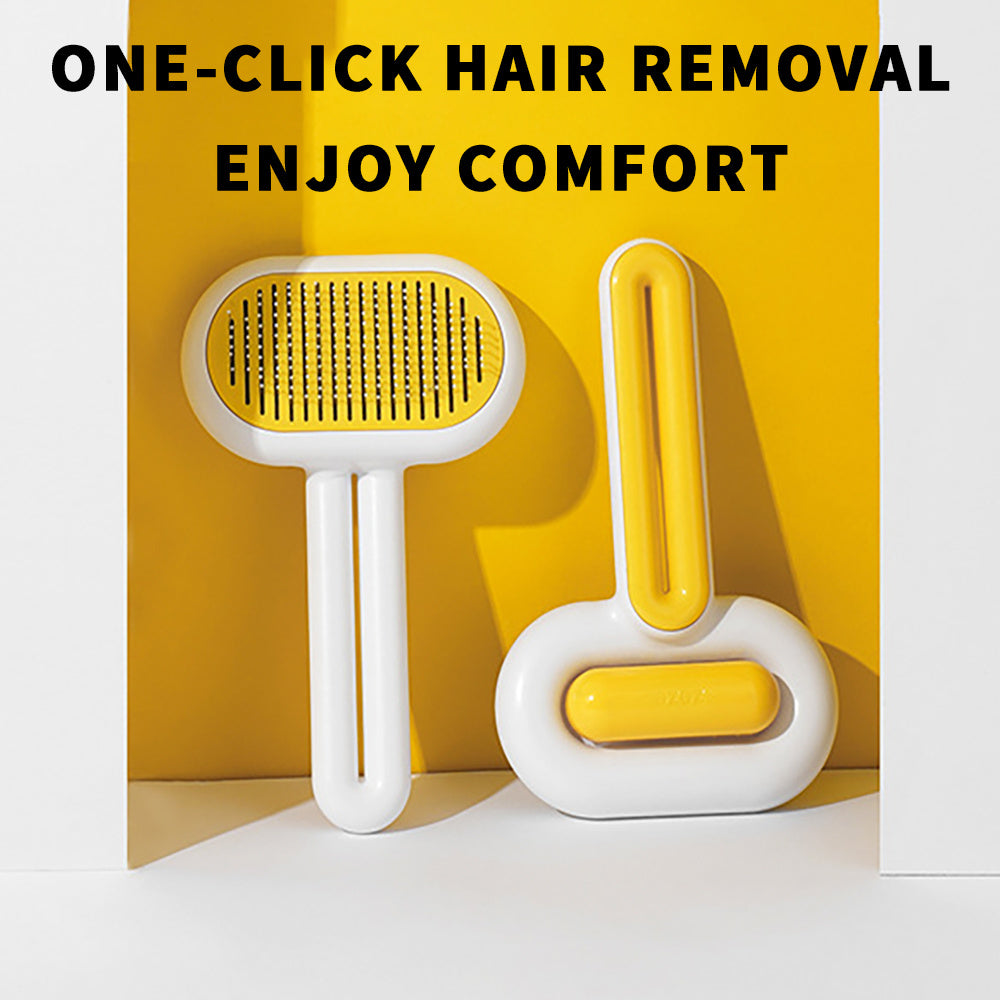 Professional Pet Grooming Brush - Stainless Steel for All Coat Types