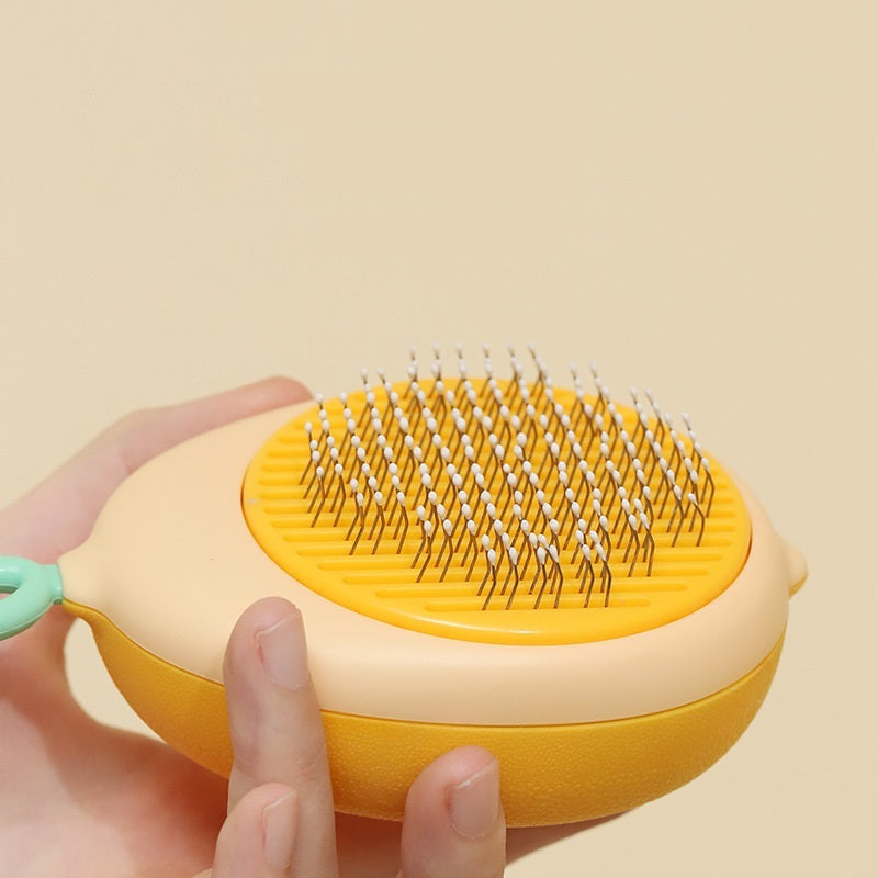 Self-Cleaning Pet Brush - One-Button Hair Removal for Dogs & Cats