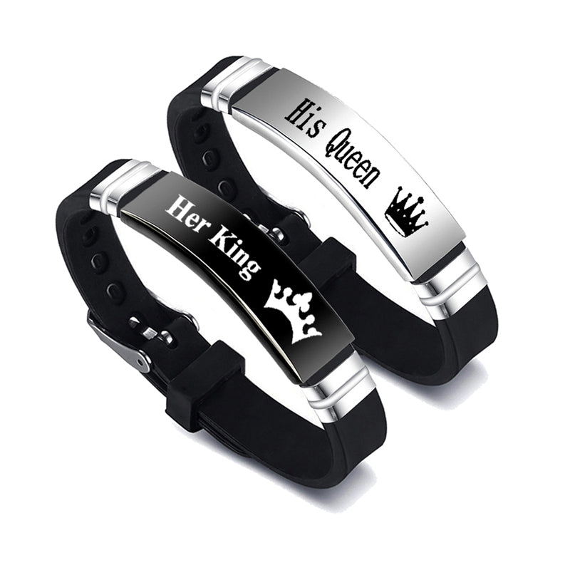 Her King His Queen Couple Bracelets