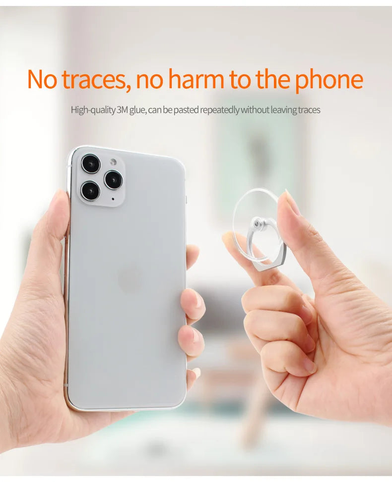 Clear Cat Ring Phone Holder - Universal Stand & Car Mount for iPhone Samsung