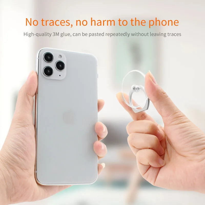 Clear Cat Ring Phone Holder - Universal Stand & Car Mount for iPhone Samsung