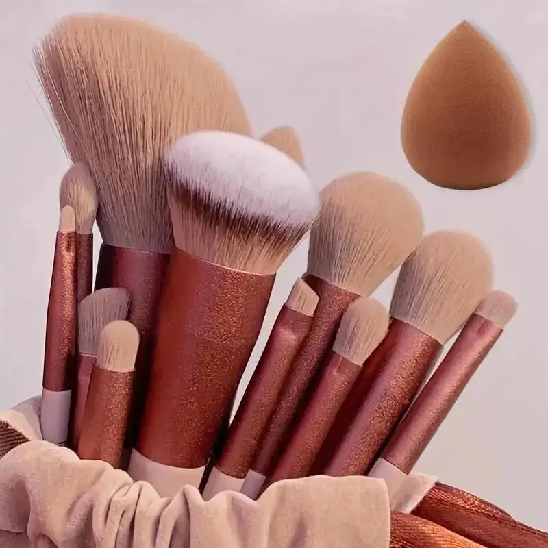 Professional Makeup Brush Set - Foundation & Eyeshadow