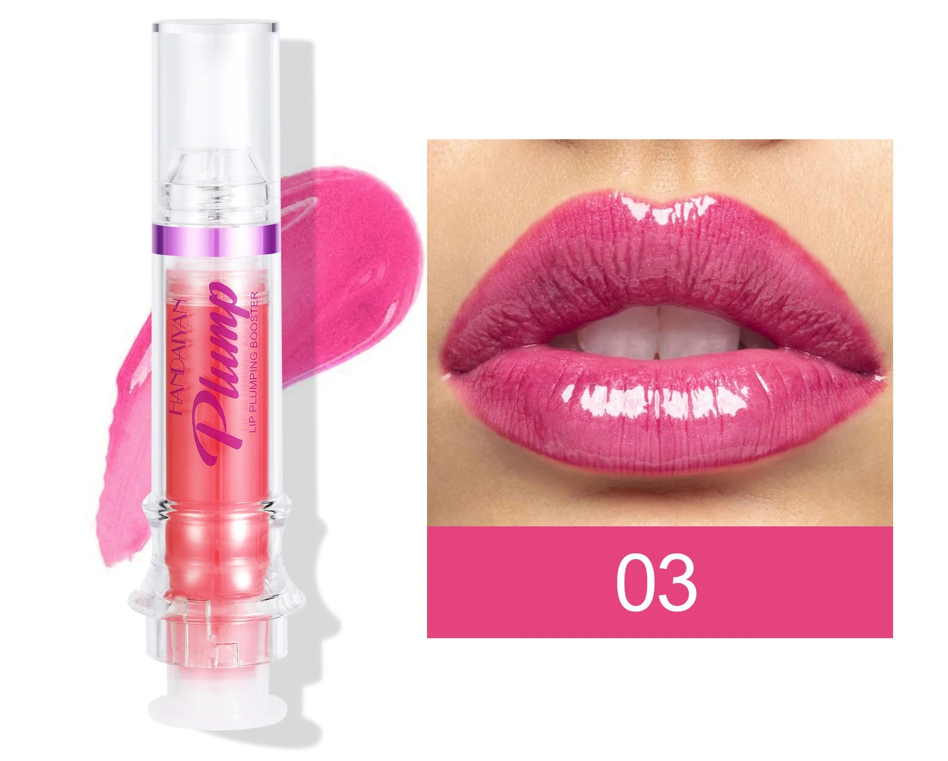 Handaiyan Lip Plumping Glitter Gloss - Waterproof