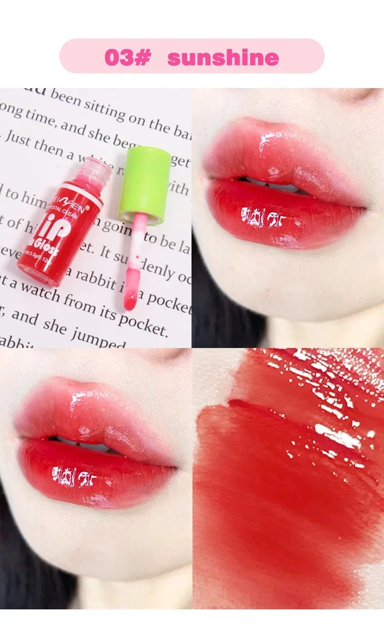 6-Piece Mirror Lip Glaze Set - Long-Lasting