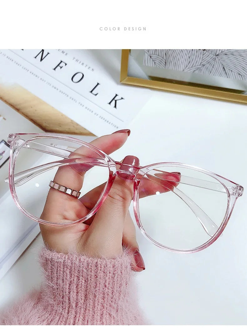 Anti-Blue Light Computer Glasses - Round Frame