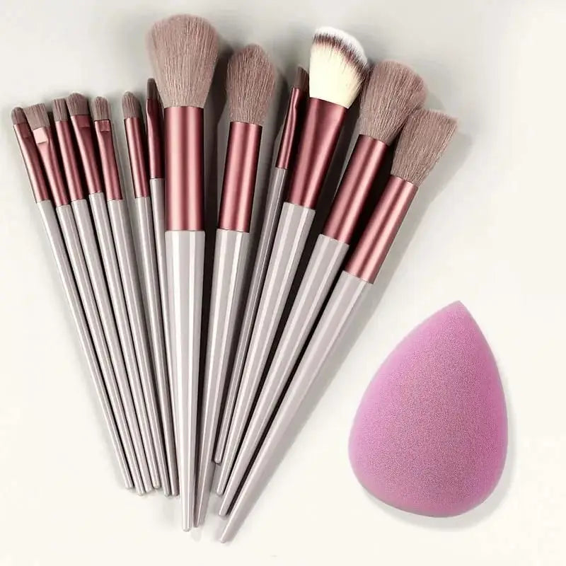 Professional Makeup Brush Set - Foundation & Eyeshadow