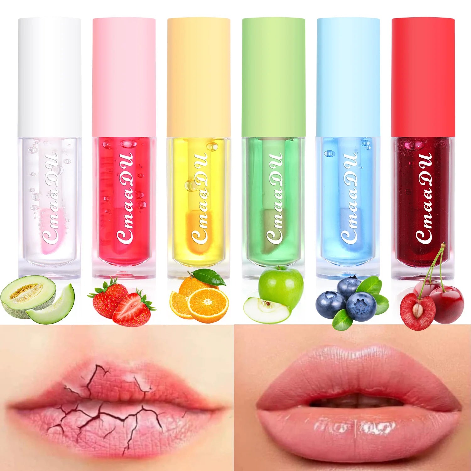 CmaaDu Color Changing Lip Oil - Hydrating Glaze