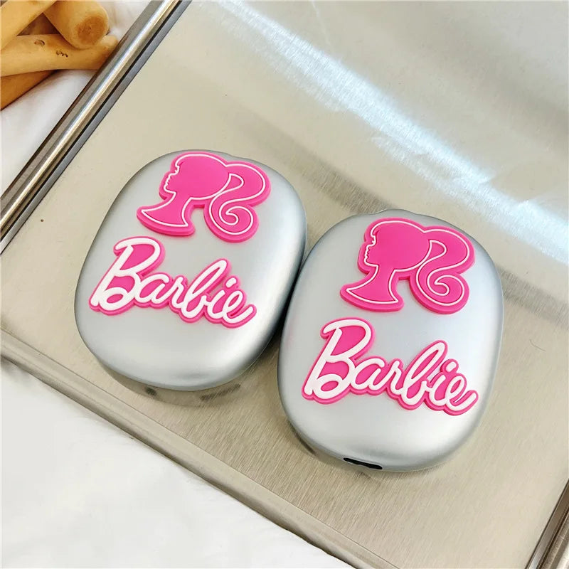 Kawaii Cartoon Anime Barbie Suitable for Airpods Max Protective Cover Apple Head-Mounted Ear Caps Earmuffs Headphone Shell