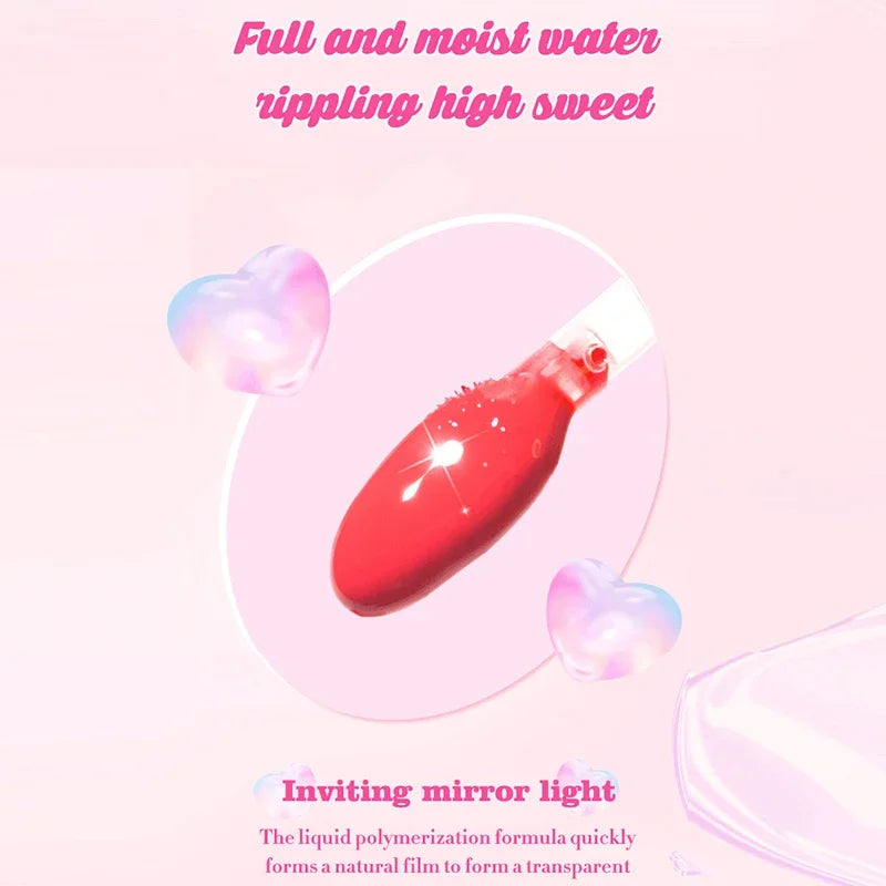 6-Piece Mirror Lip Glaze Set - Long-Lasting