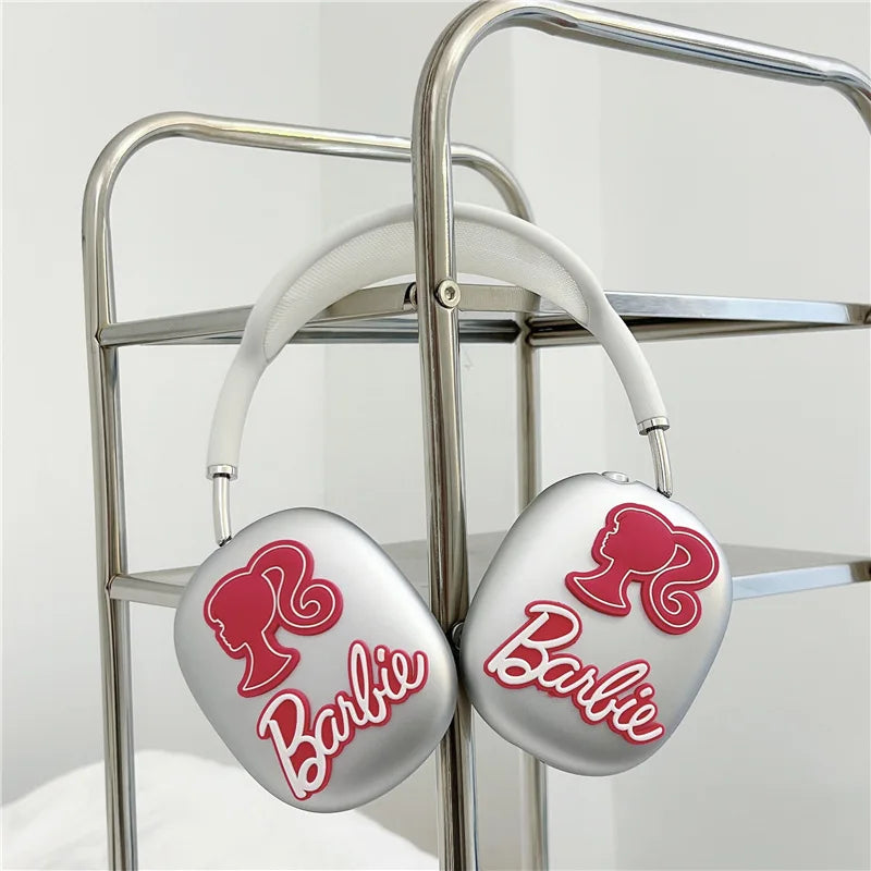 Kawaii Cartoon Anime Barbie Suitable for Airpods Max Protective Cover Apple Head-Mounted Ear Caps Earmuffs Headphone Shell