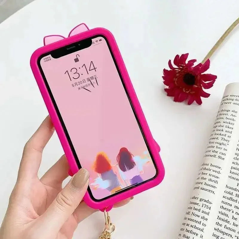 Deluxe Barbie Dolls Mirror Protective Case for iPhone, 15, 14, 13, 12, 11 Pro, X, XR, XS, Max, 7, 8 Plus