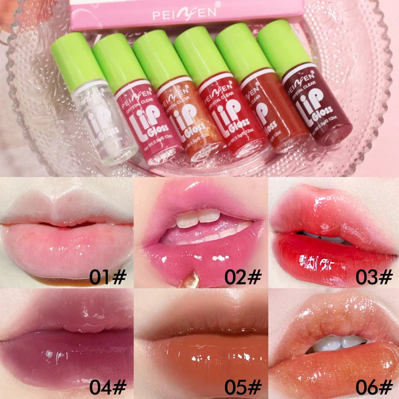 6-Pack Mirror Lip Gloss Set - Waterproof