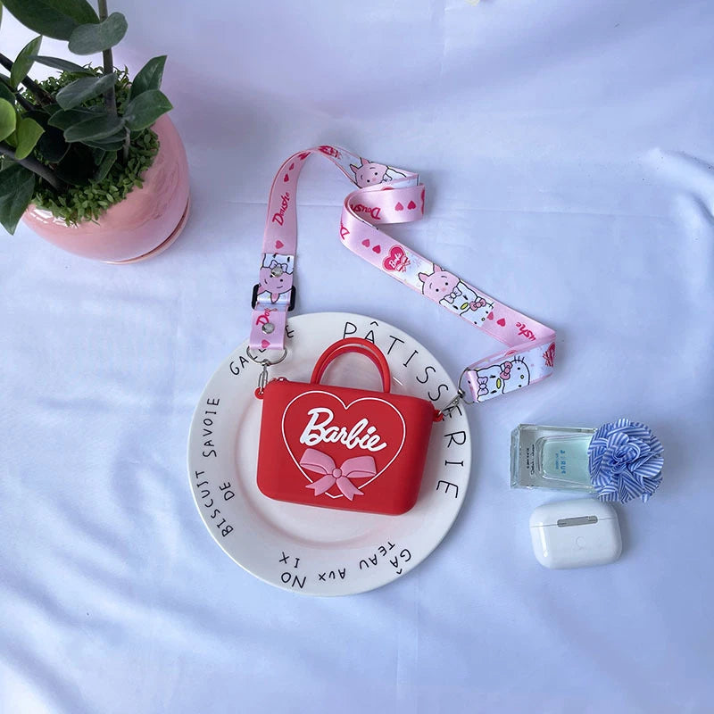Cute Pink Barbie Silicone Bag - Multi-Purpose Charm