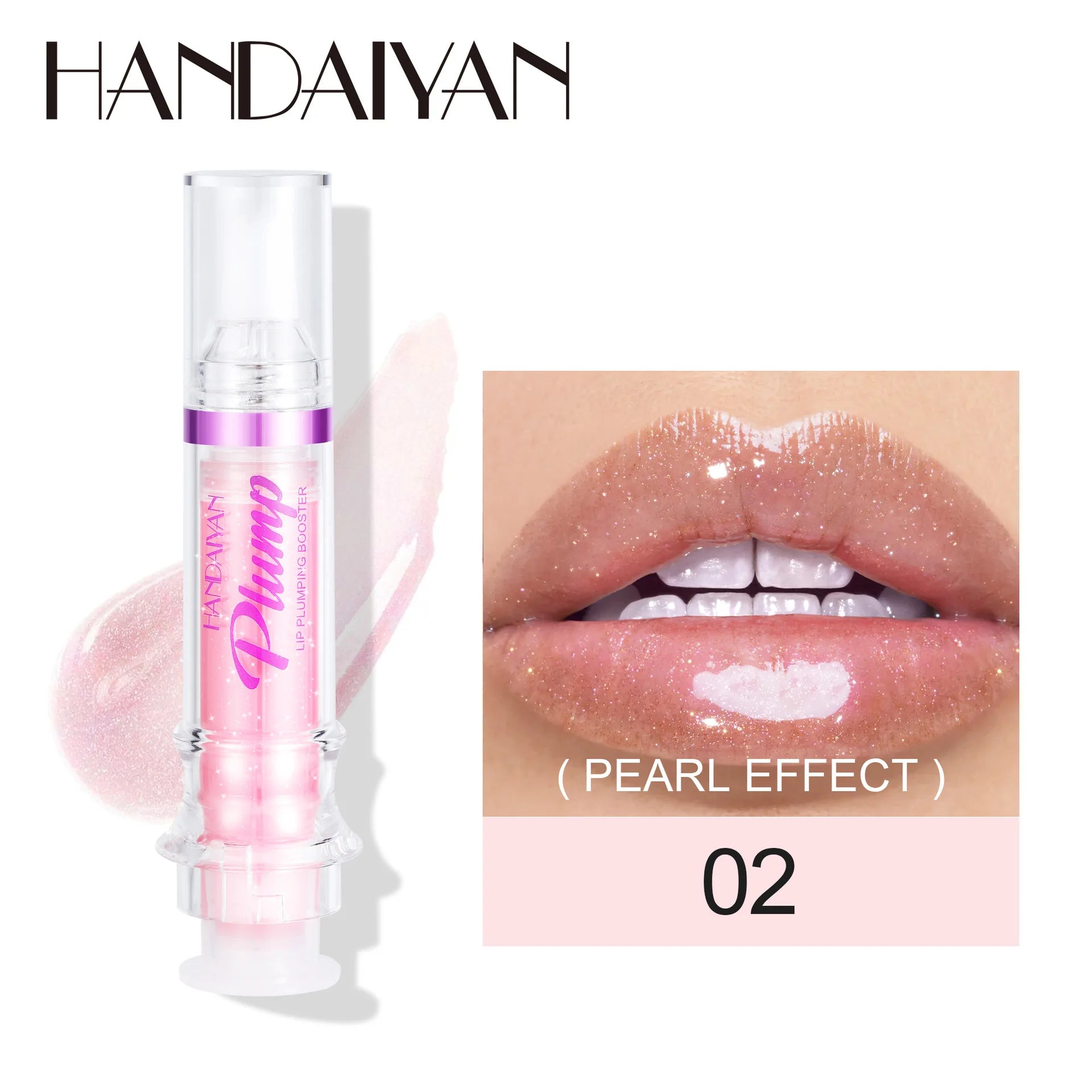 Handaiyan Lip Plumping Glitter Gloss - Waterproof