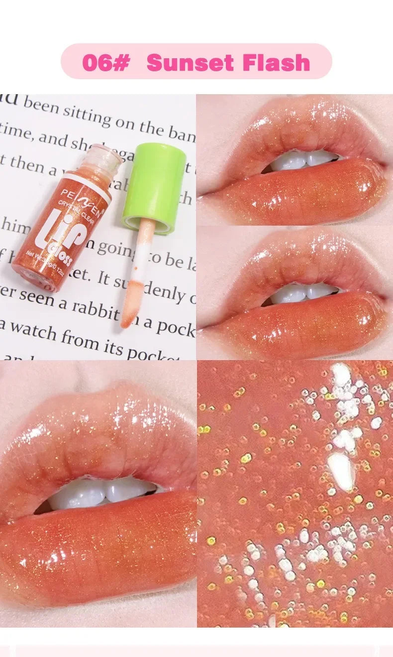 6-Piece Mirror Lip Glaze Set - Long-Lasting