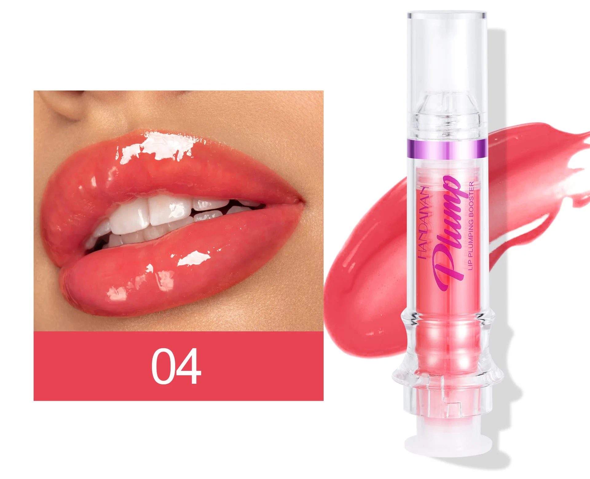 Handaiyan Lip Plumping Glitter Gloss - Waterproof