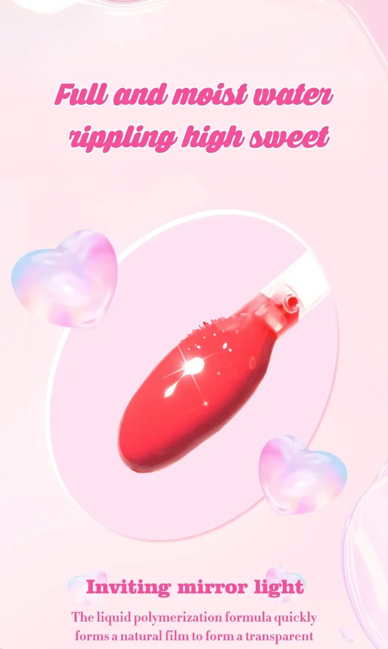 6-Piece Mirror Lip Glaze Set - Long-Lasting