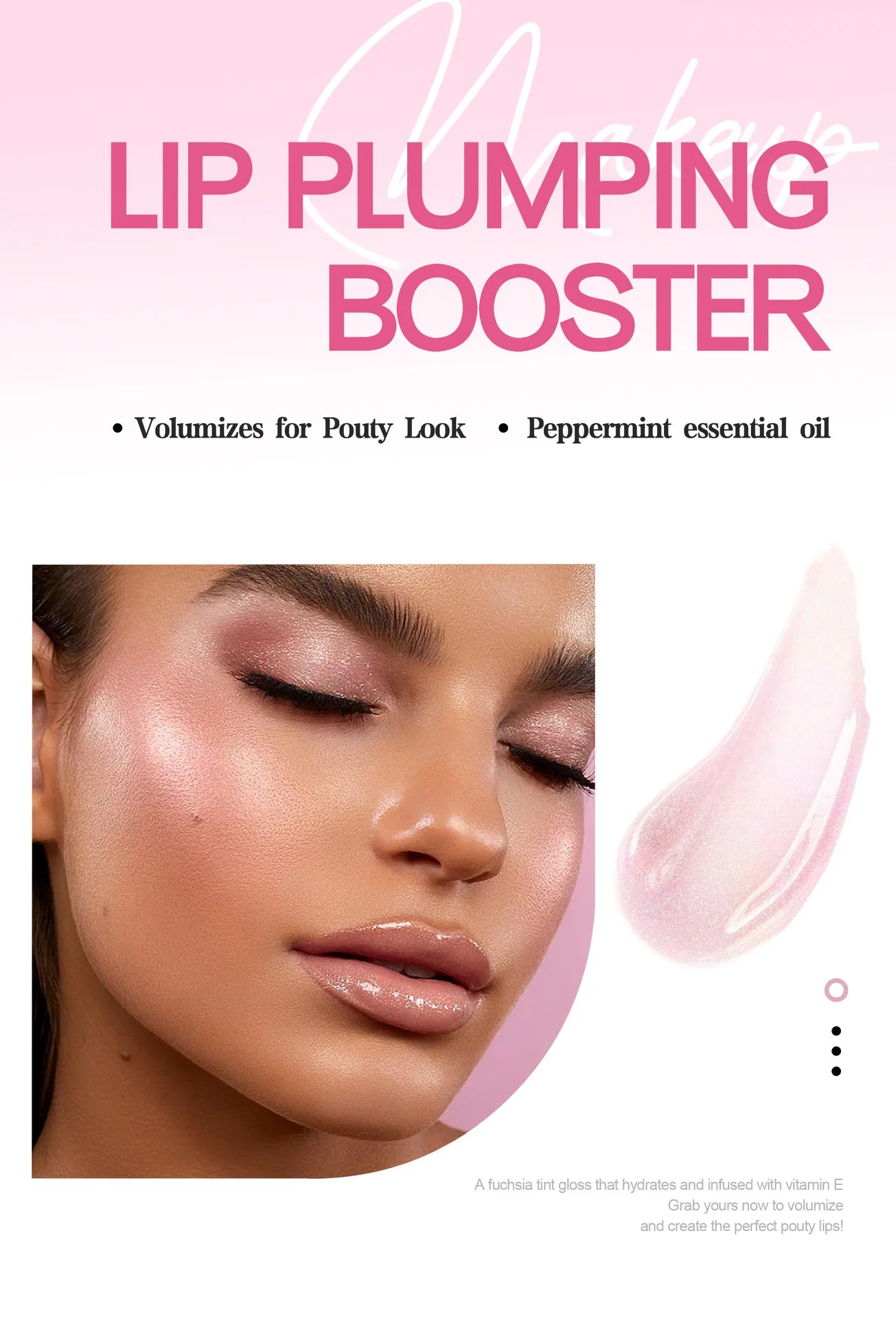Handaiyan Lip Plumping Glitter Gloss - Waterproof