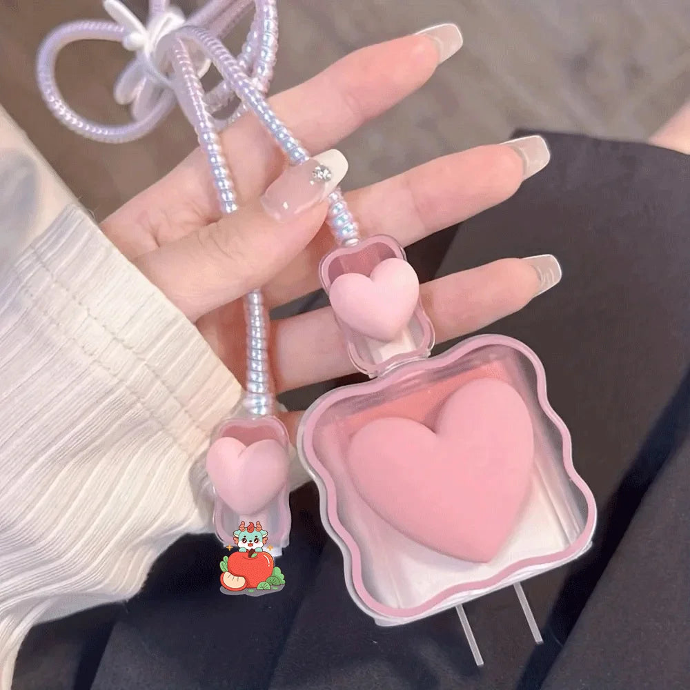 3D Heart Charger Cable Protector - iPhone Compatible
