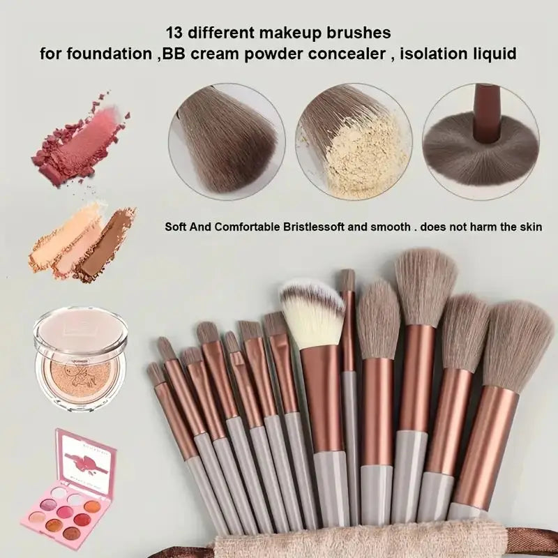 Professional Makeup Brush Set - Foundation & Eyeshadow