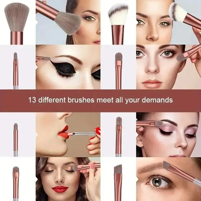 Professional Makeup Brush Set - Foundation & Eyeshadow