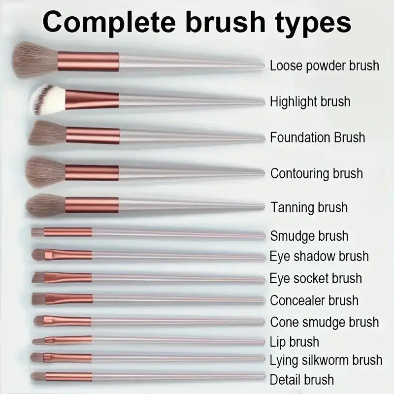 Professional Makeup Brush Set - Foundation & Eyeshadow