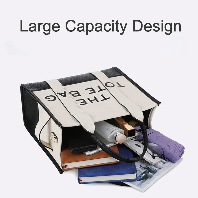 Luxury Designer Bag Tote Women Handbags Letter Shoulder Bags Brands Soft PU Shopper Purses Crossbody Bags for Women Clutch