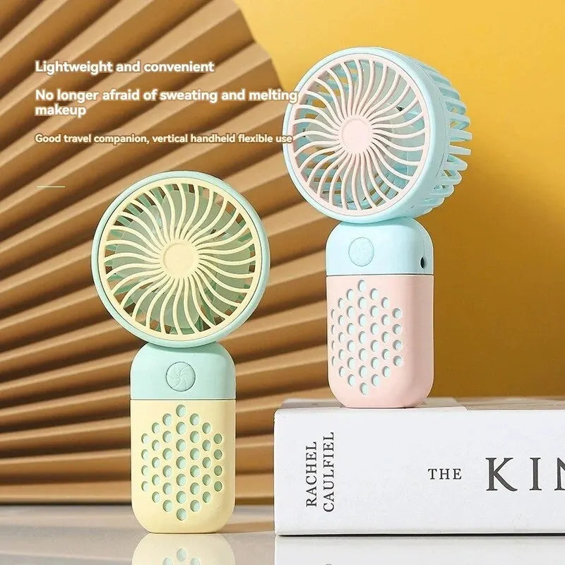 2024 Cartoon Portable Handheld Charging Fan – Stay Cool in Style