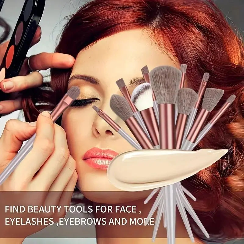 Professional Makeup Brush Set - Foundation & Eyeshadow