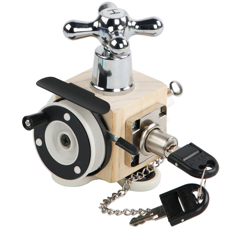 Montessori Busy Block - Unlocking & Problem Solving Toy