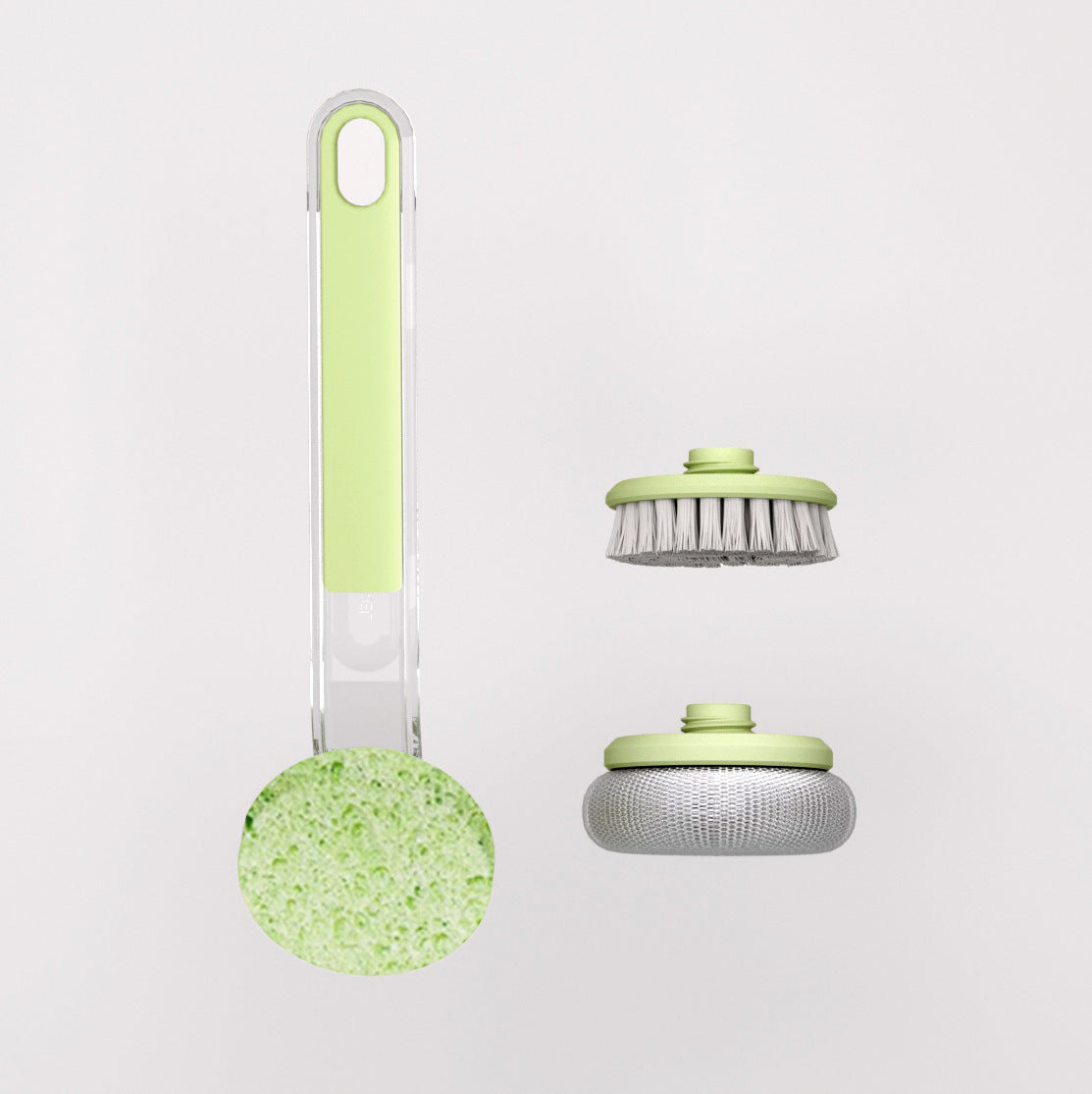 Long Handle Wok Cleaning Brush - Professional Kitchen Scrubber