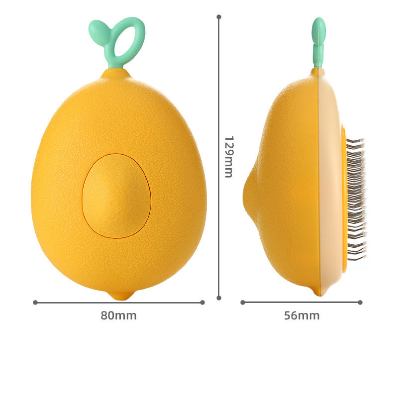 Self-Cleaning Pet Brush - One-Button Hair Removal for Dogs & Cats