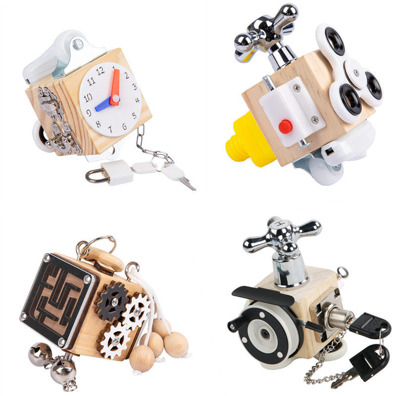 Montessori Busy Block - Unlocking & Problem Solving Toy