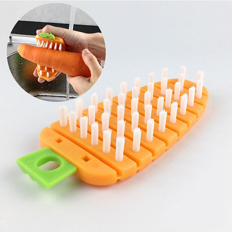 Flexible Vegetable & Fruit Cleaning Brush - Fresh Produce Scrubber