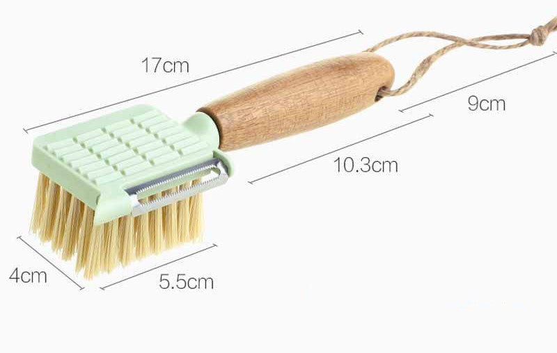 Eco-Friendly Bamboo Fruit & Vegetable Peeling Brush