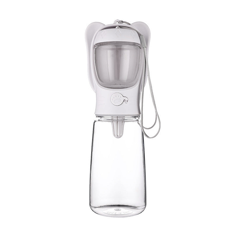 2-in-1 Dog Water Bottle - Portable Travel Bottle with Food Container
