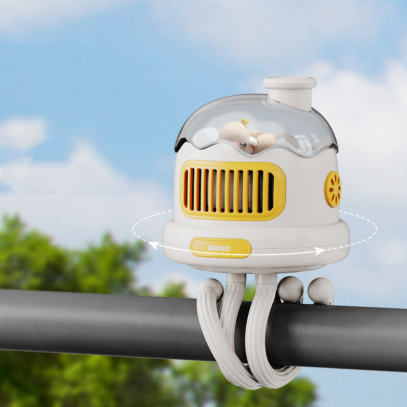Portable Silent Fan - Baby Stroller & Dorm Room Essential