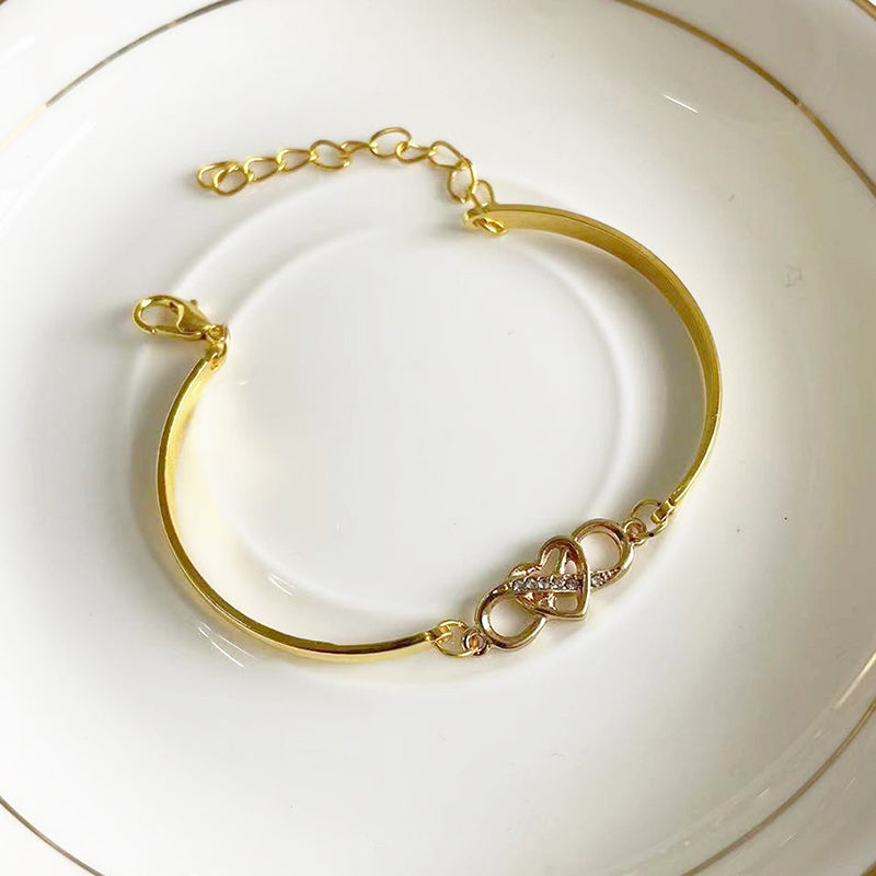Timeless Infinity Heart Bangle