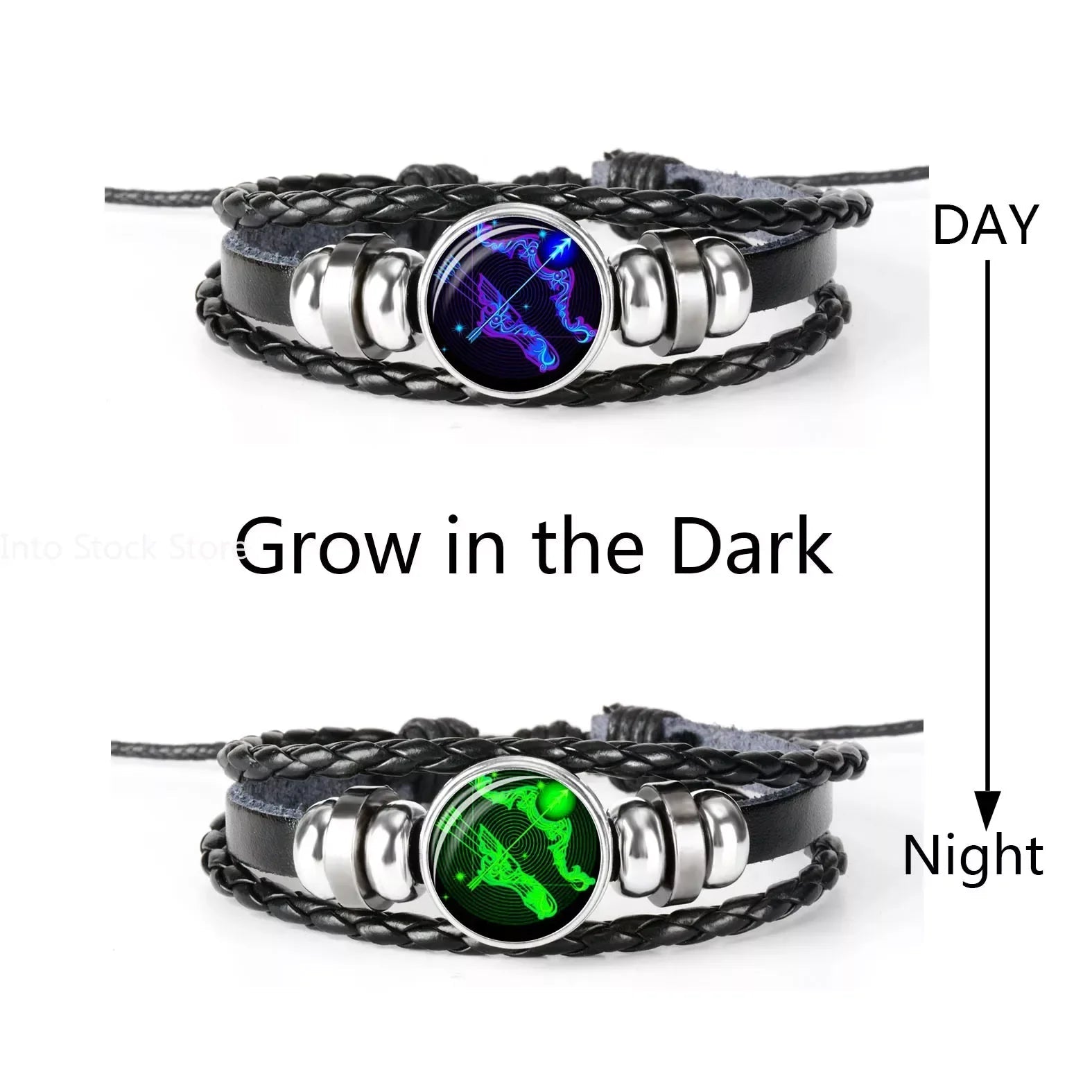 Zodiac Constellation Bracelet Braided Design Bracelet For Men Women Kids