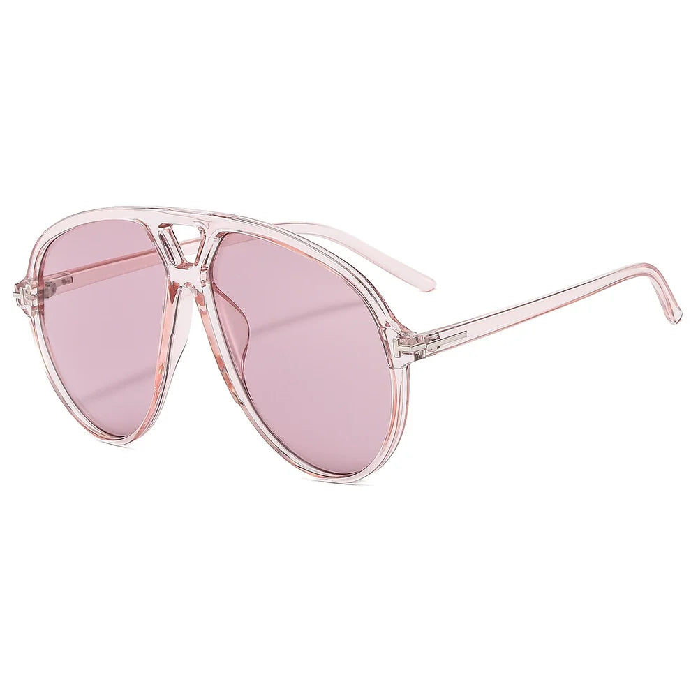 Retro Pilot Oversized Sunglasses