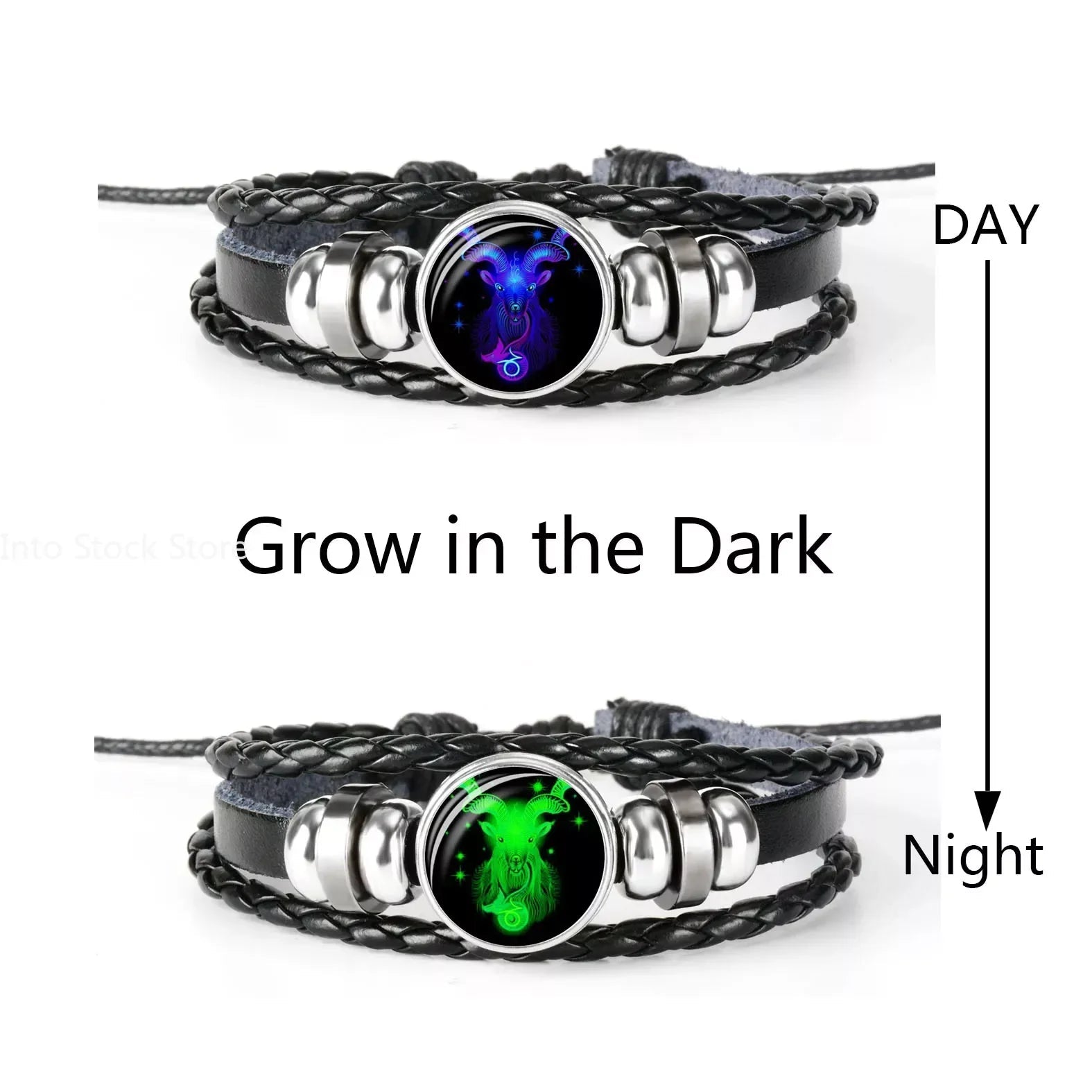 Zodiac Constellation Bracelet Braided Design Bracelet For Men Women Kids