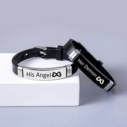 Heart Infinity Stainless Steel Bracelet